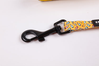 Crumpets Boutique - Treat your precious pup to walkies in our cheerful Puppa Tea dog lead! This bright blue lead features a colorful bubble tea theme that looks perfect for relaxing strolls.