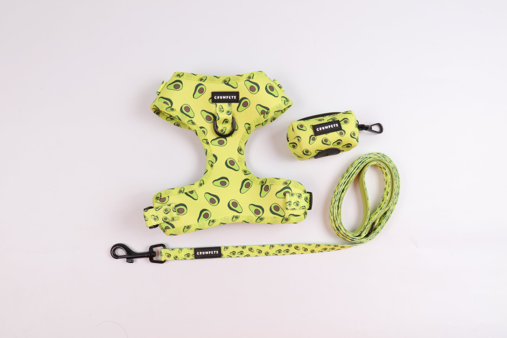 Avocadog Adjustable Harness, Lead & Bag Bundle - Crumpets Boutique