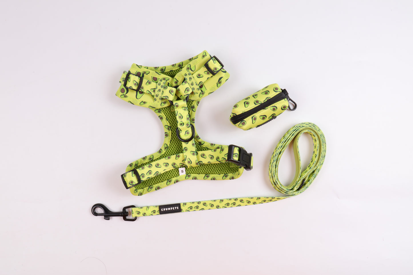 Avocadog Adjustable Harness, Lead & Bag Bundle - Crumpets Boutique